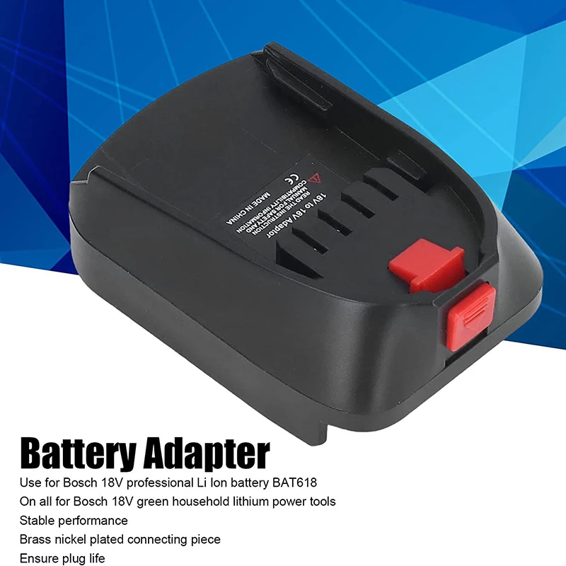 1pc BOSB18C Adapter Battery Adapter Use For Bosch 18V Li-ion Battery BAT618 Lithium Electrical Power Tool Replacement Adapter
1pc BOSB18C Adapter Battery Adapter Use For Bosch 18V Li-ion Battery BAT618 Lithium Electrical Power Tool Replacement Adapter