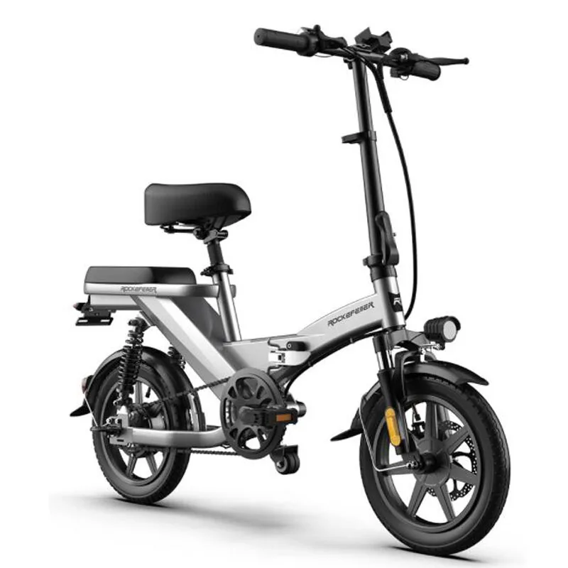 

Складной электрический мини-велосипед 14 дюймов 48 В 350 Вт 8 Ач литиевая батарея двойной дисковый тормоз конструкция из высокоуглеродистой стали бесщеточный