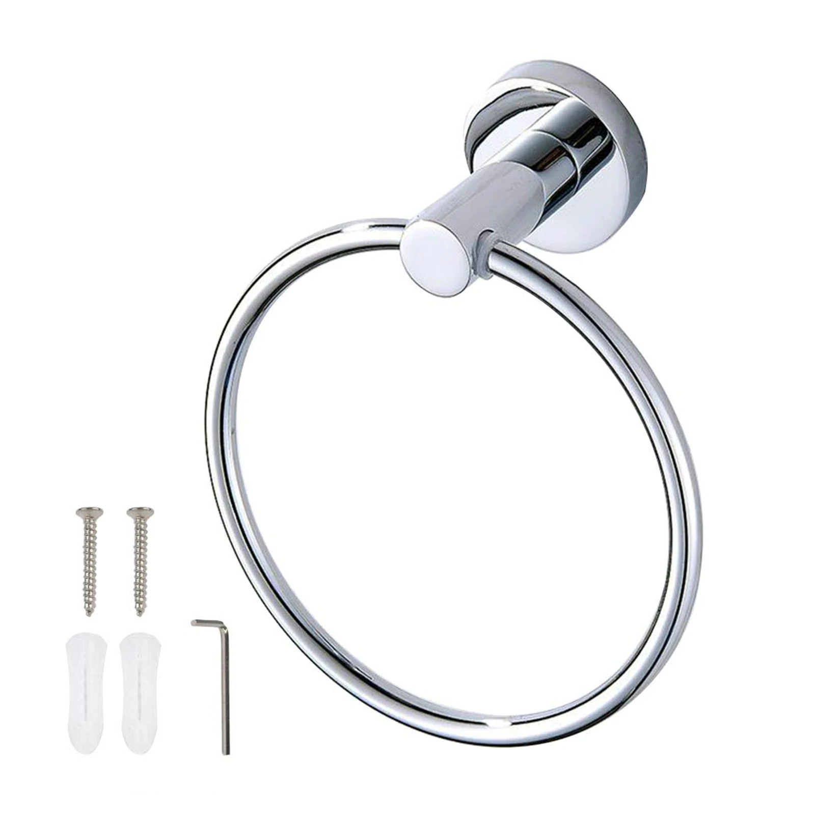 2pcs Stainless Steel Towel Ring Bathroom Towel Holder Wall-Mounted Round Towel Rings Towel Rack Storage Holder Accessories
2pcs Stainless Steel Towel Ring Bathroom Towel Holder Wall-Mounted Round Towel Rings Towel Rack Storage Holder Accessories