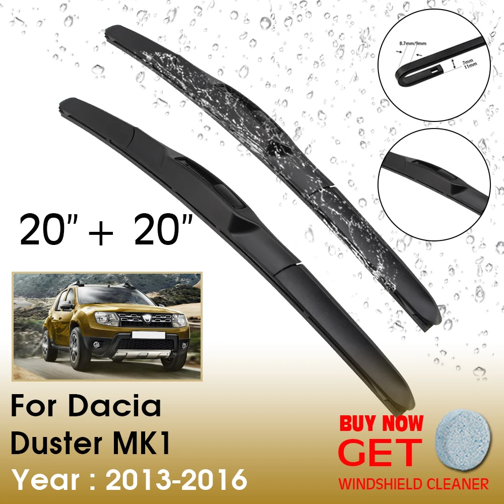 Car Wiper Blade For Dacia Duster MK1 20"+20" 2013-2016 Front Window Washer Windscreen Windshield Wipers Blades Accessories
Car Wiper Blade For Dacia Duster MK1 20"+20" 2013-2016 Front Window Washer Windscreen Windshield Wipers Blades Accessories