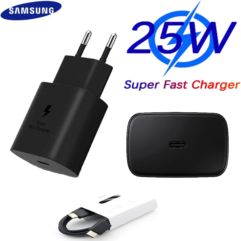 Samsung S22 S21 Note 20 10 A70 Super Fast Charger Cargador 25W EU Power Adapter Galaxy Note20 S20 A90 A80 S10 5G Type C Cable
Samsung S22 S21 Note 20 10 A70 Super Fast Charger Cargador 25W EU Power Adapter Galaxy Note20 S20 A90 A80 S10 5G Type C Cable
