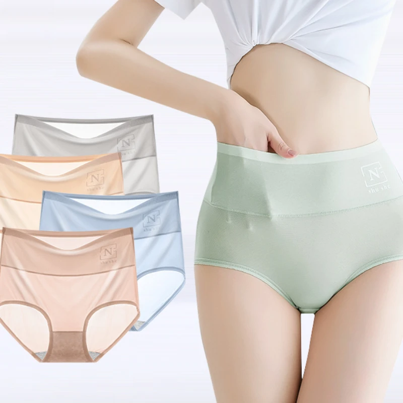 Women's High-waisted Underwear Panties Ice Silk Ultra-thin Breathable Briefs Sexy Lingerie Invisible Ropa Interior Sexi Mujer
Women's High-waisted Underwear Panties Ice Silk Ultra-thin Breathable Briefs Sexy Lingerie Invisible Ropa Interior Sexi Mujer
