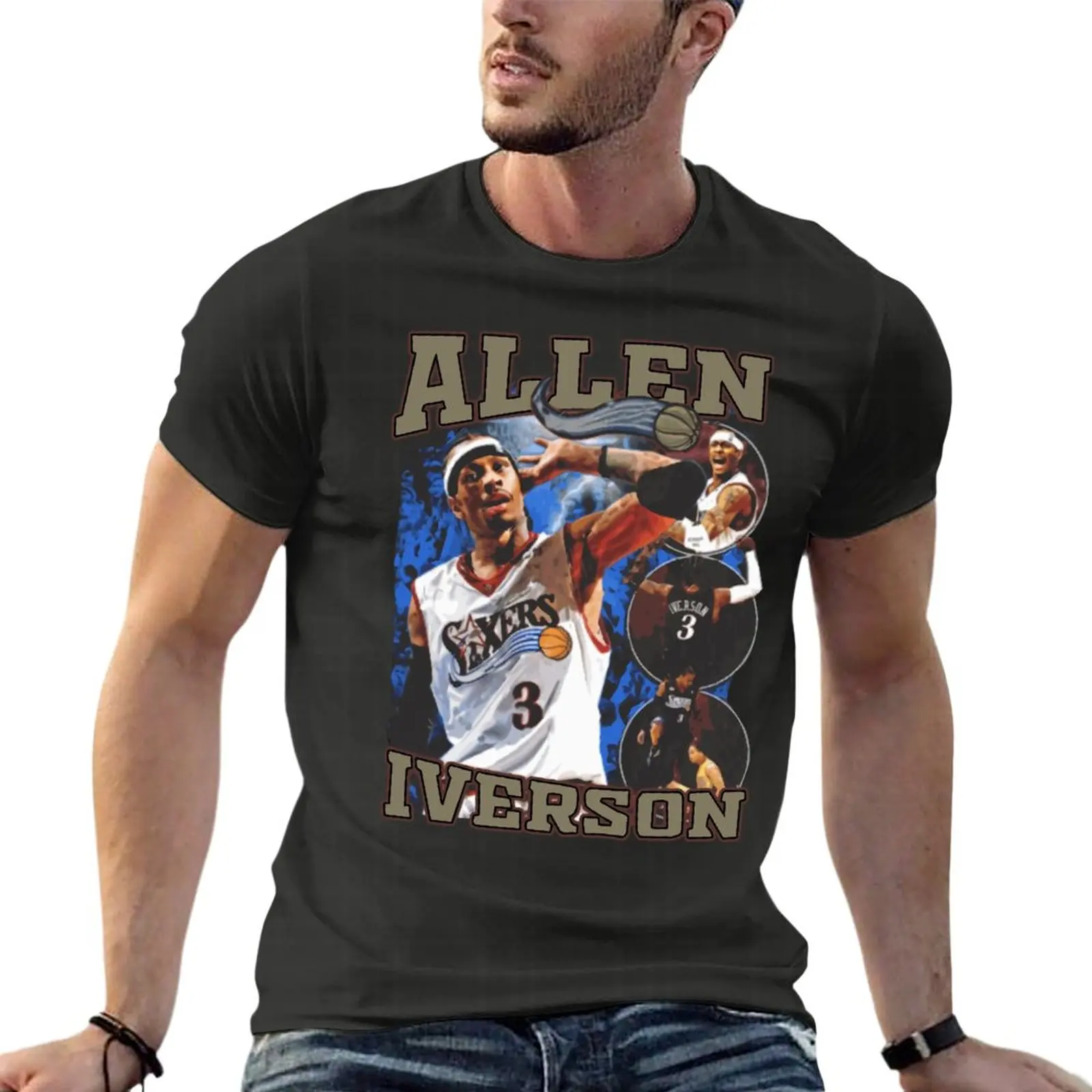 Allen Iverson Rap Hip Hop Oversized T-Shirts Harajuku Men'S Clothing Short Sleeve Streetwear Large Size Top Tee
Allen Iverson Rap Hip Hop Oversized T-Shirts Harajuku Men'S Clothing Short Sleeve Streetwear Large Size Top Tee