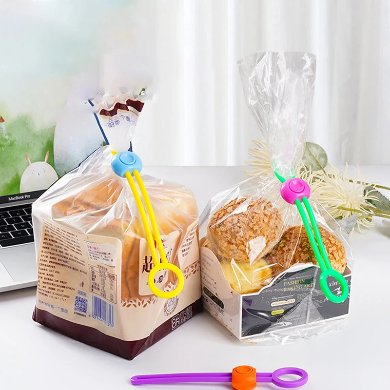 

Reusable Food Bag Sealing Strap Freshness Sealing Clip Adjustable Clips Sealer Portable Data Cable Storage Kitchen Gadgets