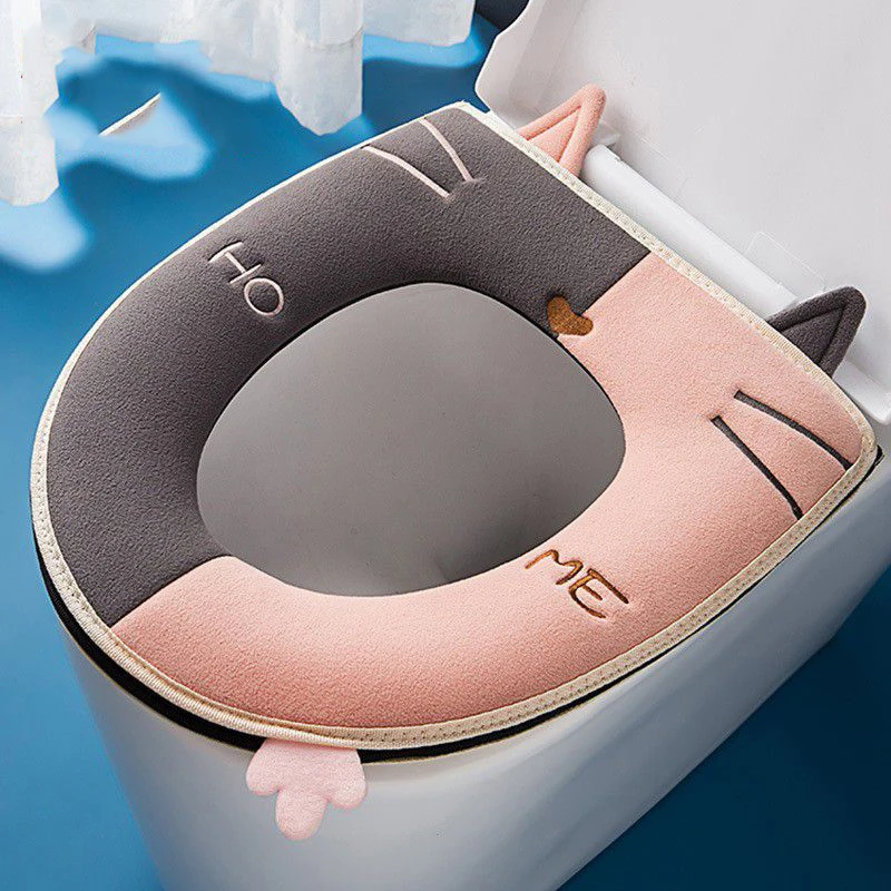 1PC Bathroom Toilet Seat with Handle Closestool Washable Soft Winter Warmer Mat Pad Cushion O-shape Toilet Seat Covers
1PC Bathroom Toilet Seat with Handle Closestool Washable Soft Winter Warmer Mat Pad Cushion O-shape Toilet Seat Covers