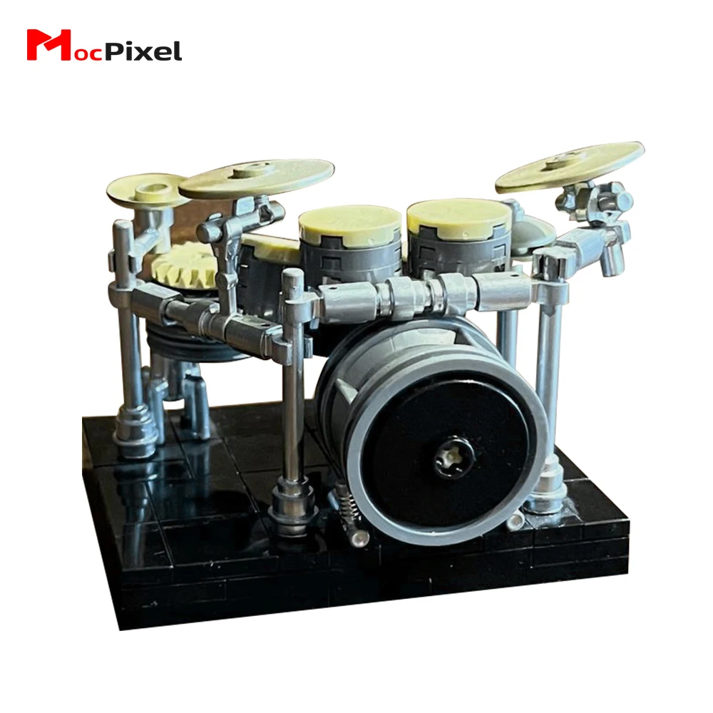 Drumset With Rack-System MOC Building Blocks For Music Lover Collection Bricks Children Puzzles Toy Girl Holidays Gift 111 PCS
Drumset With Rack-System MOC Building Blocks For Music Lover Collection Bricks Children Puzzles Toy Girl Holidays Gift 111 PCS