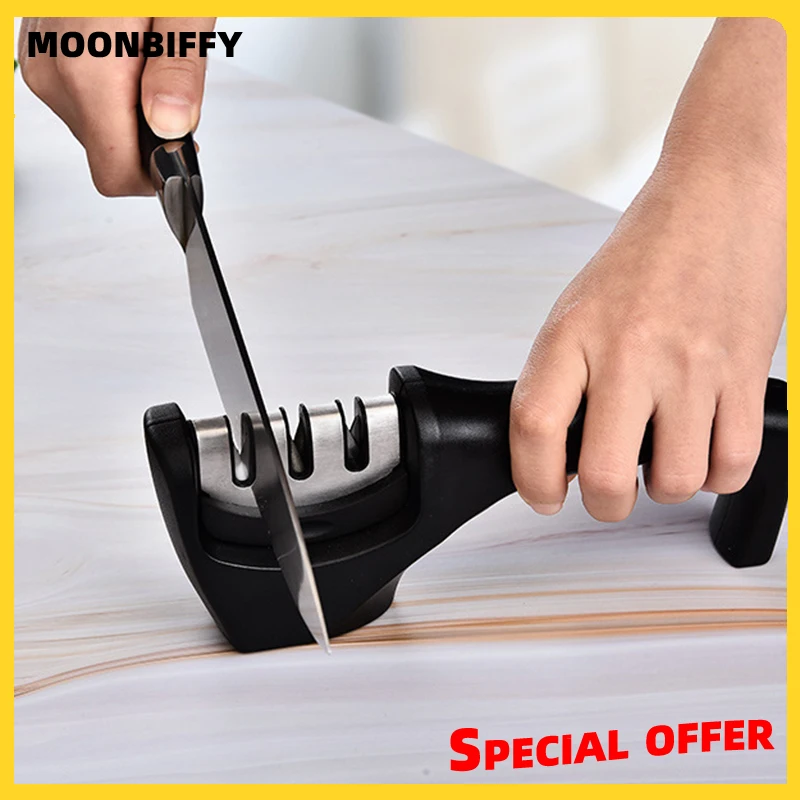 Knife Sharpener 3 Stages Professional Kitchen Sharpening Stone Grinder knives Whetstone Tungsten Diamond Ceramic Sharpener Tool
Knife Sharpener 3 Stages Professional Kitchen Sharpening Stone Grinder knives Whetstone Tungsten Diamond Ceramic Sharpener Tool