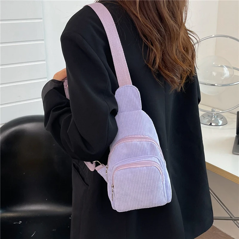 Newly Women Chest Pack Bags For Women Female Sling Bags Crossbody Shoulder Chest Bag Casual Girls Corduroy Messenger Pack 2023
Newly Women Chest Pack Bags For Women Female Sling Bags Crossbody Shoulder Chest Bag Casual Girls Corduroy Messenger Pack 2023