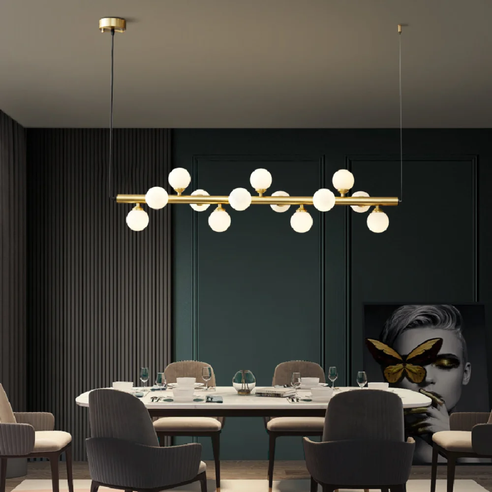 New LED Chandelier For Dining Room Kitchen Bar Living Bedroom Ceiling Lamp Modern Nordic Gold Brass G9 Copper Pendant Light
New LED Chandelier For Dining Room Kitchen Bar Living Bedroom Ceiling Lamp Modern Nordic Gold Brass G9 Copper Pendant Light