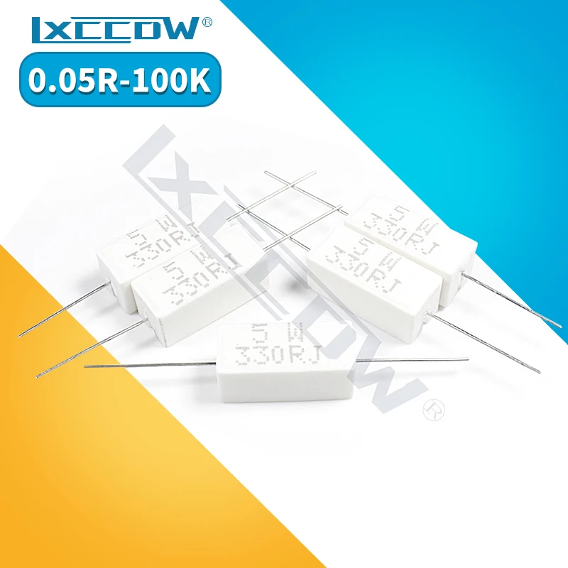 5 шт., цементный резистор 5 Вт 5%, сопротивление мощности 0,1 ~ 10 к 0.1R 0.5R 1R 10R 100R 0,22 0,33 0,5 1 2 5 8 10 15 20 25 30 100 1 к 10 кОм
5 шт., цементный резистор 5 Вт 5%, сопротивление мощности 0,1 ~ 10 к 0.1R 0.5R 1R 10R 100R 0,22 0,33 0,5 1 2 5 8 10 15 20 25 30 100 1 к 10 кОм