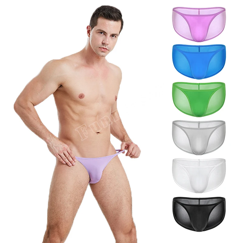 Summer Translucent Silk Men's High Fork Briefs Japanese Casual Comfortable Breathable Hips Sexy Low Waist Panties 
Summer Translucent Silk Men's High Fork Briefs Japanese Casual Comfortable Breathable Hips Sexy Low Waist Panties
