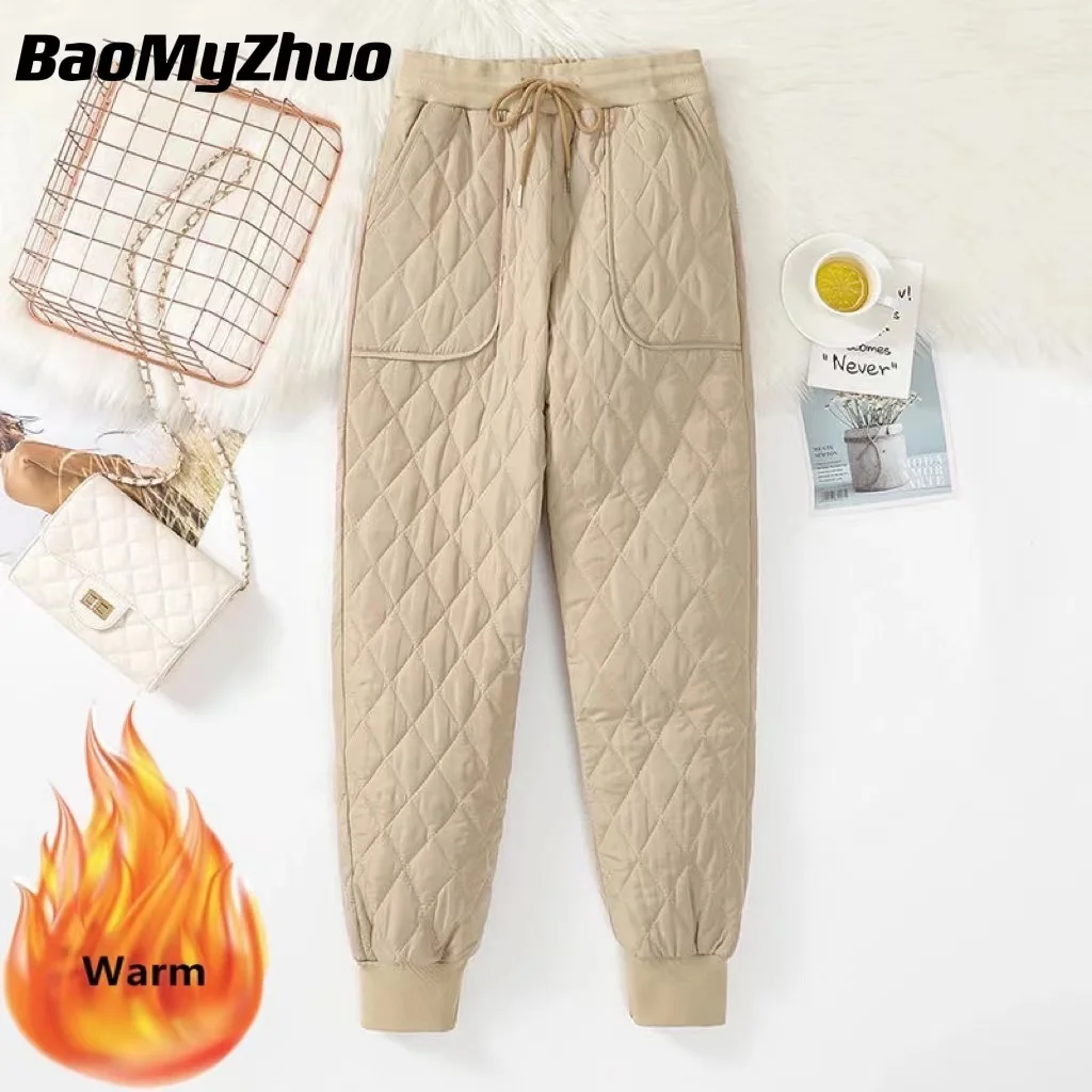 2022 зимние Пуховые хлопковые Теплые повседневные брюки, Женская свободная спортивная одежда, спортивный костюм, женские толстые брюки с высокой талией, хлопковые спортивные брюки 
2022 зимние Пуховые хлопковые Теплые повседневные брюки, Женская свободная спортивная одежда, спортивный костюм, женские толстые брюки с высокой талией, хлопковые спортивные брюки