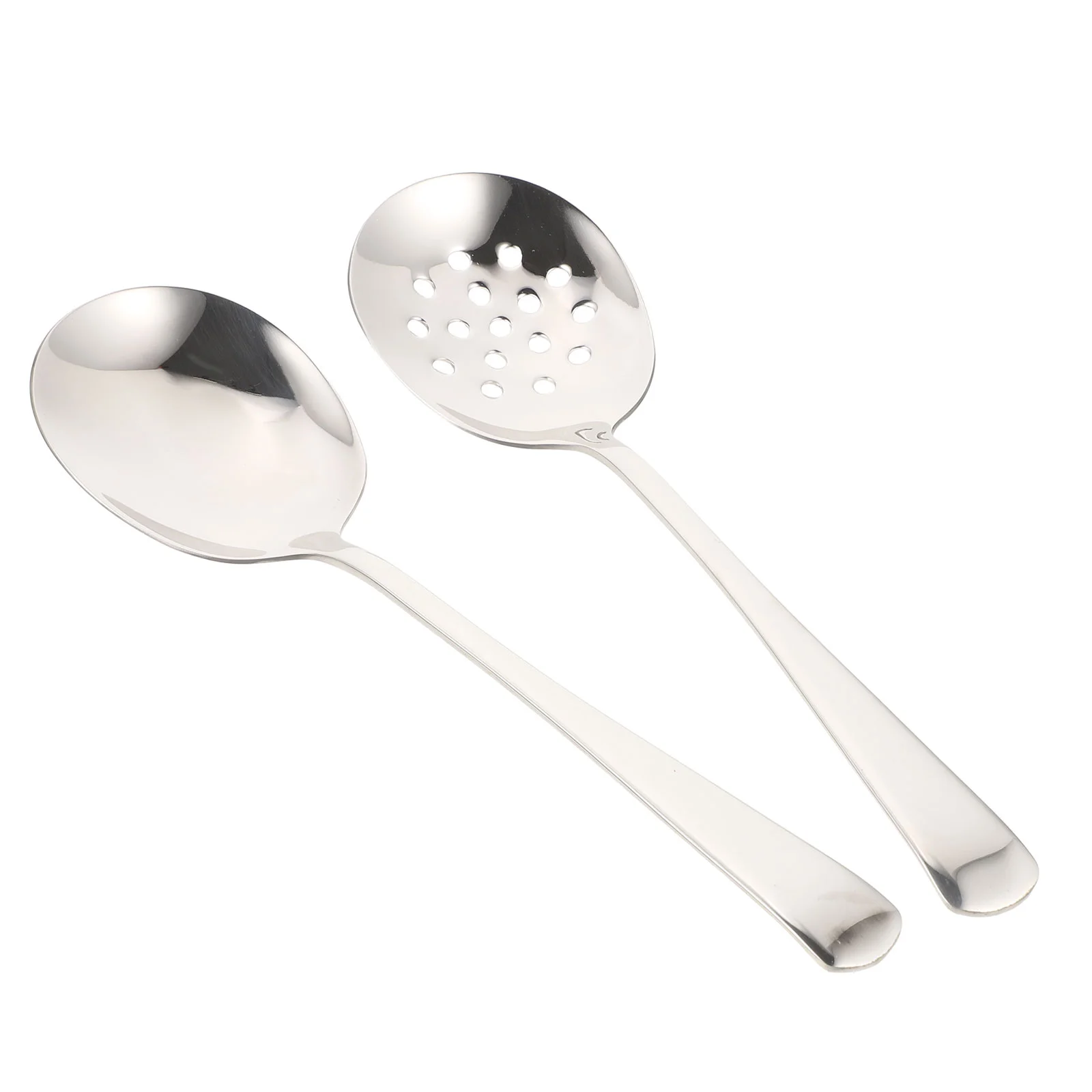 

Spoon Serving Spoons Buffet Slotted Soup Utensils Caviar Perforated Straining Large Metal Banquet Steel Stainless Parties
