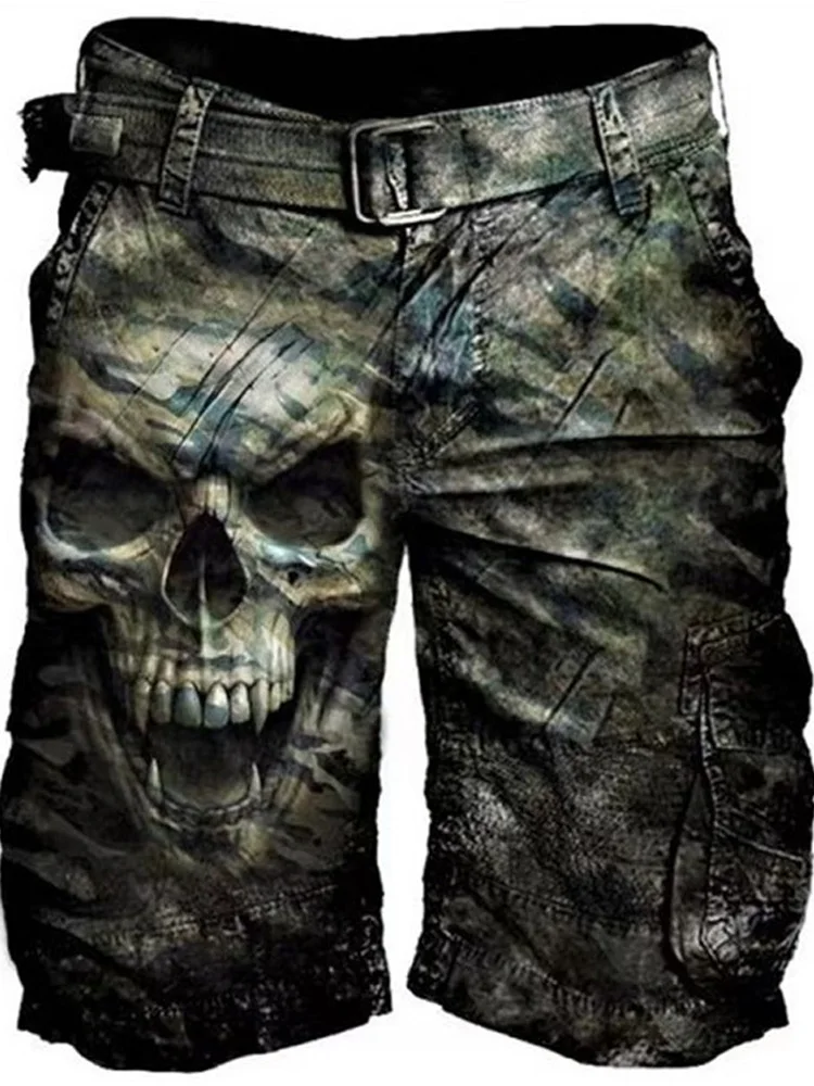 2022 New Summer New Casual Loose Shorts Retro Men Skull Printed Mid Waist Pockets Short Pant Fashion Mens All-match Streetwear
2022 New Summer New Casual Loose Shorts Retro Men Skull Printed Mid Waist Pockets Short Pant Fashion Mens All-match Streetwear