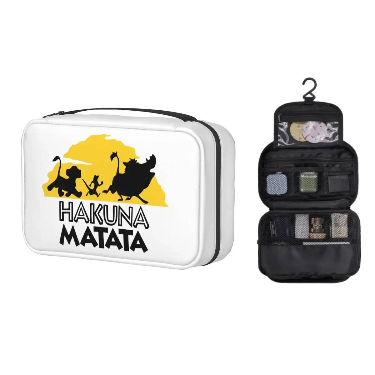Kawaii Hakuna Matata не беспокойтесь, дорожная сумка для туалетных принадлежностей, Женская подвесная кинопленка Кинг Лев Simba, косметичка, косметичк... 
Kawaii Hakuna Matata не беспокойтесь, дорожная сумка для туалетных принадлежностей, Женская подвесная кинопленка Кинг Лев Simba, косметичка, косметичк...