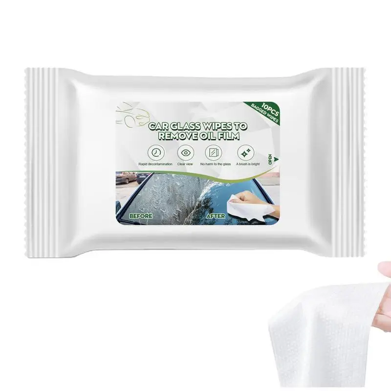 Glass Cleaner Wipes For Car 10pcs Water Stain Remover For Car Water-free Wash Cleaning Tools For Car Front Side Windshields
Glass Cleaner Wipes For Car 10pcs Water Stain Remover For Car Water-free Wash Cleaning Tools For Car Front Side Windshields