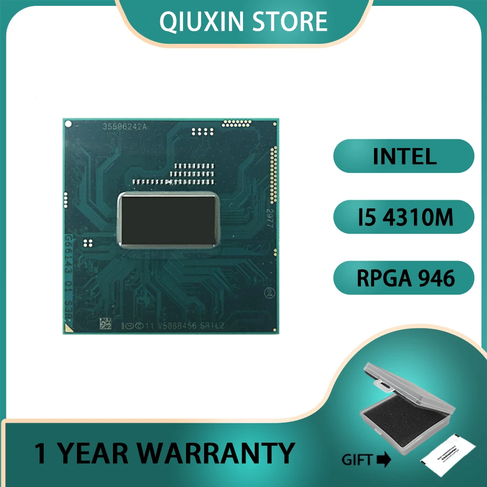 Intel Core i5-4310M i5 4310M SR1L2 2.7 GHz Dual-Core Quad-Thread CPU Processor 3M 37W Socket G3 / rPGA946B
Intel Core i5-4310M i5 4310M SR1L2 2.7 GHz Dual-Core Quad-Thread CPU Processor 3M 37W Socket G3 / rPGA946B