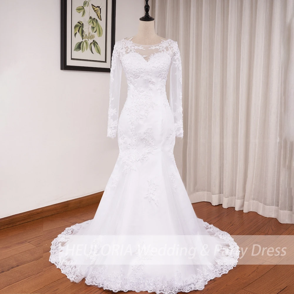 long sleeve Mermaid wedding dress plus size o neck Long Sleeve bride Wedding dress Elegant lace beading bride dress
long sleeve Mermaid wedding dress plus size o neck Long Sleeve bride Wedding dress Elegant lace beading bride dress