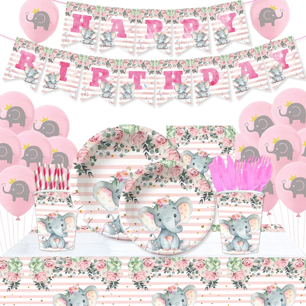Baby Show Birthday Party Disposable Tableware Cute and Beautiful Pink Elephant Free Decoration Suitable for Various Occasions
Baby Show Birthday Party Disposable Tableware Cute and Beautiful Pink Elephant Free Decoration Suitable for Various Occasions