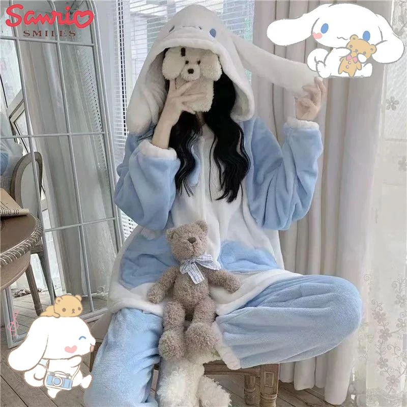 2022 New Cinnamoroll Coral Fleece Pajamas Sanrios Anime Kawaii Thick Korean Ins Style Casual Loose Sweet Suit Christmas Gift
2022 New Cinnamoroll Coral Fleece Pajamas Sanrios Anime Kawaii Thick Korean Ins Style Casual Loose Sweet Suit Christmas Gift