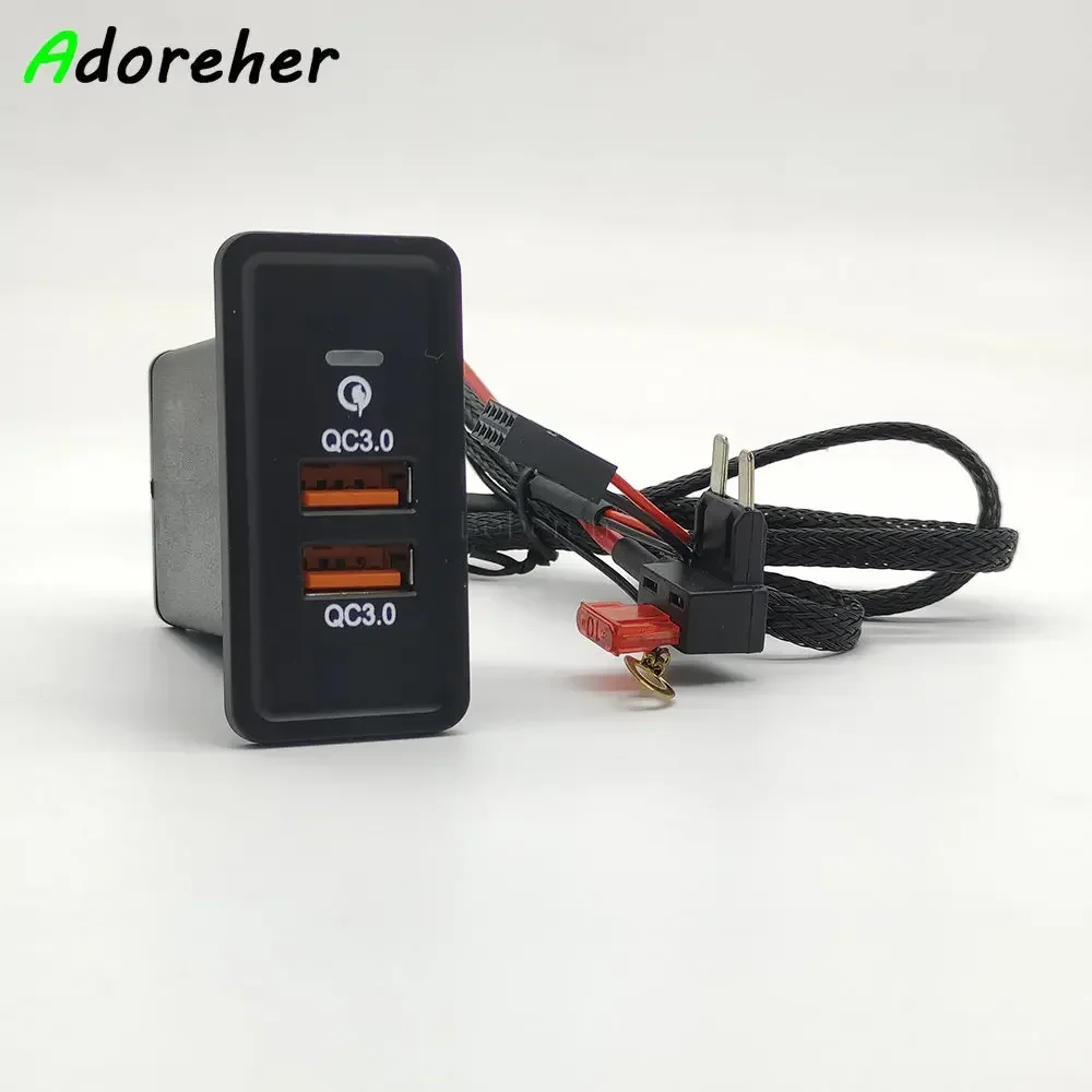 Для VW Golf 7/7,5th USB зарядное автомобильное зарядное устройство, розетка для мобильного телефона QC3.0, быстрая
Для VW Golf 7/7,5th USB зарядное автомобильное зарядное устройство, розетка для мобильного телефона QC3.0, быстрая