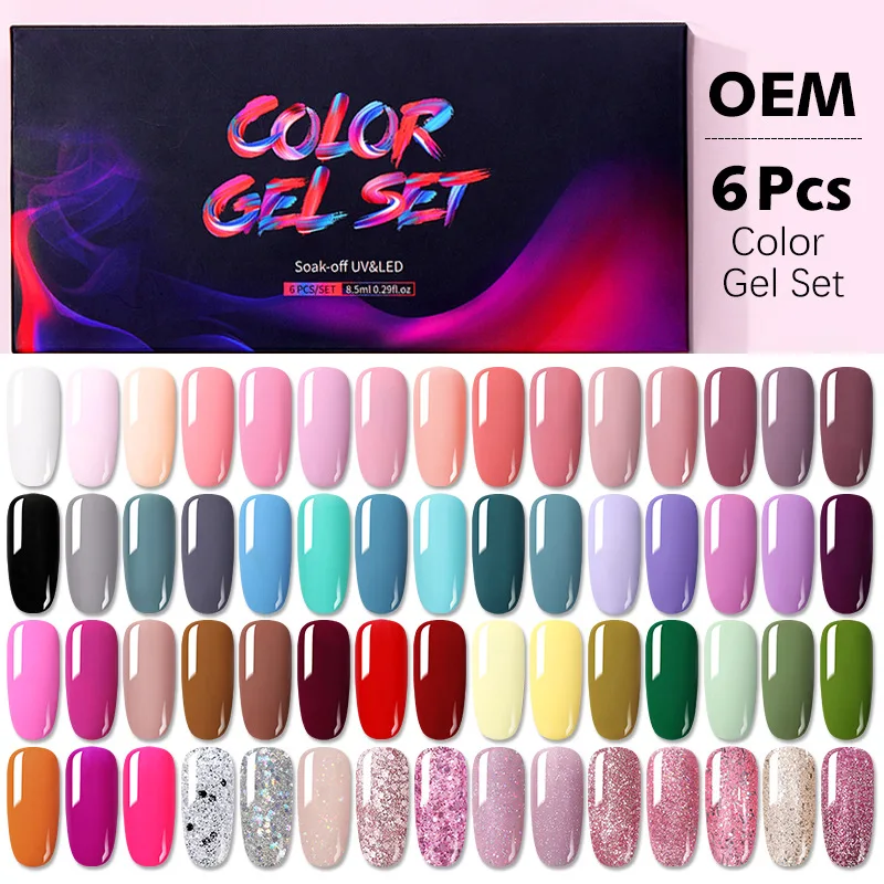 Nee Jolie Gel Nail PolishNail Design 8.5ML 6PCS Gel Polish Kit For Manicure Semi Permanent Varnish Hybrid Base Top Coat
Nee Jolie Gel Nail PolishNail Design 8.5ML 6PCS Gel Polish Kit For Manicure Semi Permanent Varnish Hybrid Base Top Coat