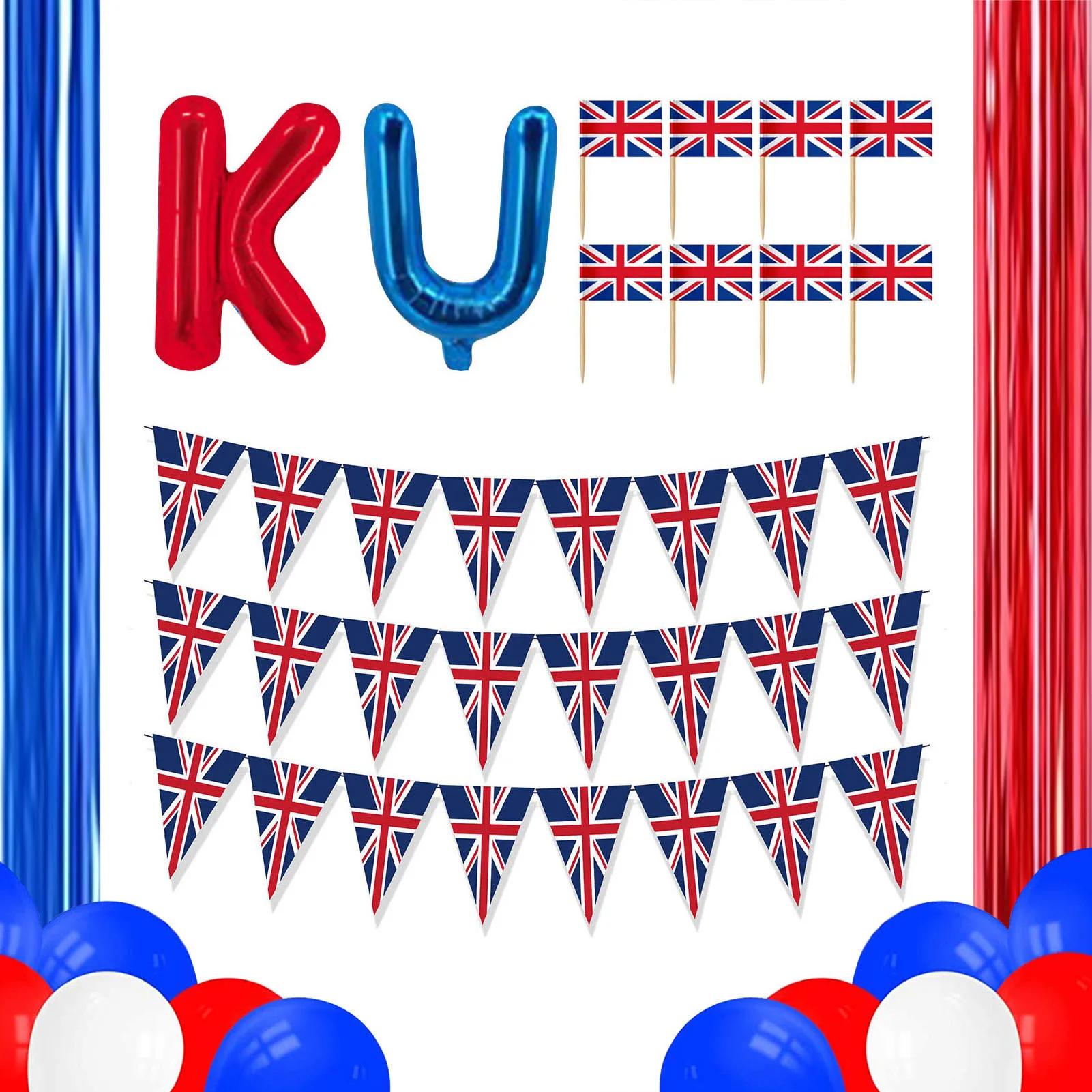 47 Pieces Party Decor British Union Jack Themed Outdoor Bunting Banner Union Jack Themed Party Decoration Hangings Swirls UK
47 Pieces Party Decor British Union Jack Themed Outdoor Bunting Banner Union Jack Themed Party Decoration Hangings Swirls UK
