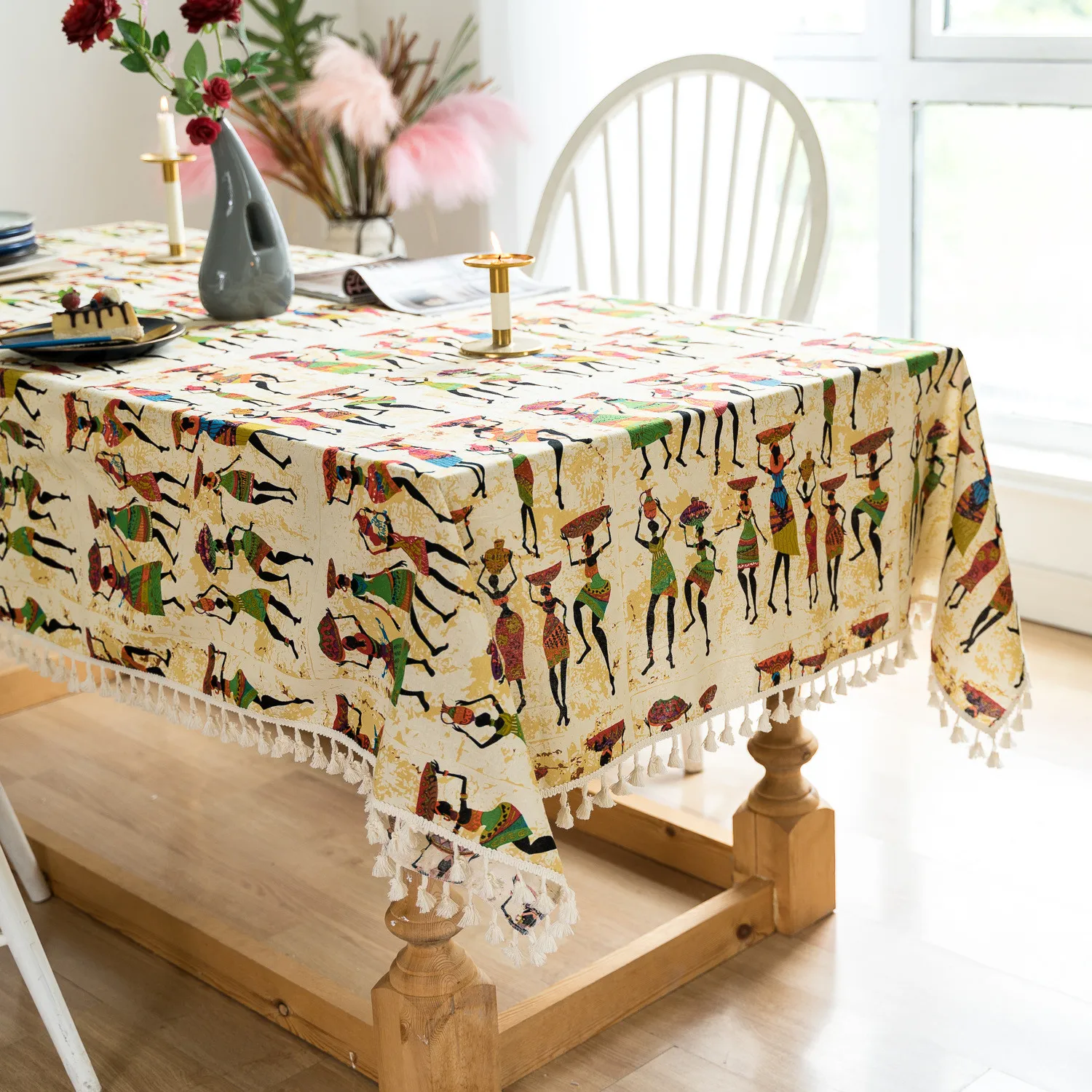 Egyptian Style Tablecloth Cotton Hemp Tassel Birthday Tablecloth Table Mat Easter Table Cloth Hotel Banquet Christmas Decoration
Egyptian Style Tablecloth Cotton Hemp Tassel Birthday Tablecloth Table Mat Easter Table Cloth Hotel Banquet Christmas Decoration