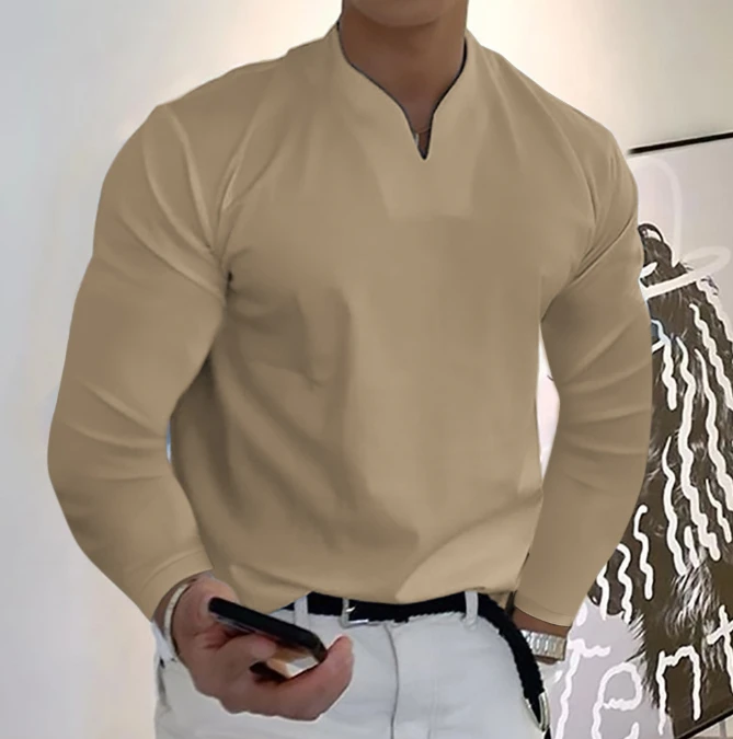 Fashion T-Shirt 2023 Sports Elastic Comfortable Long Sleeve Autumn V-Neck T-Shirt Daily Casual Long Sleeve Pullover Top
Fashion T-Shirt 2023 Sports Elastic Comfortable Long Sleeve Autumn V-Neck T-Shirt Daily Casual Long Sleeve Pullover Top