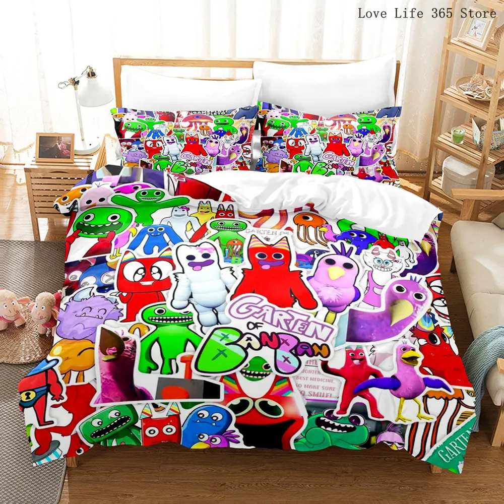 Cartoon Garten Of BANBAN Bedding Set Bed Linen Single Twin Full Size Home Decor For Boys Girls Kids Cute Anime Duvet Cover Set
Cartoon Garten Of BANBAN Bedding Set Bed Linen Single Twin Full Size Home Decor For Boys Girls Kids Cute Anime Duvet Cover Set