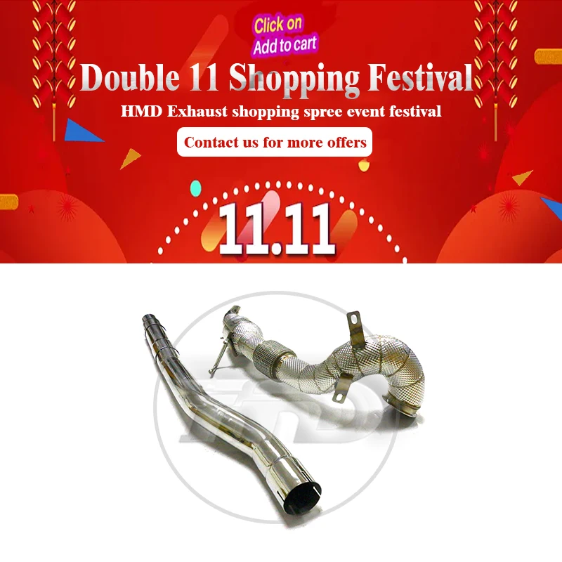 HMD Car Accessories Exhaust Downpipe Manifold For Volkswagen VW Golf 7.5R With Catalytic Converter Header Catless Pipe
HMD Car Accessories Exhaust Downpipe Manifold For Volkswagen VW Golf 7.5R With Catalytic Converter Header Catless Pipe