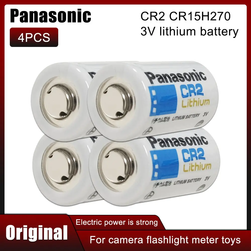 4PCS Original Panasonic CR2 CR15H270 3V 800mAh Lithium Batteries DLCR2 ELCR2 For Digital Camera Photographic Device Flashlights
4PCS Original Panasonic CR2 CR15H270 3V 800mAh Lithium Batteries DLCR2 ELCR2 For Digital Camera Photographic Device Flashlights