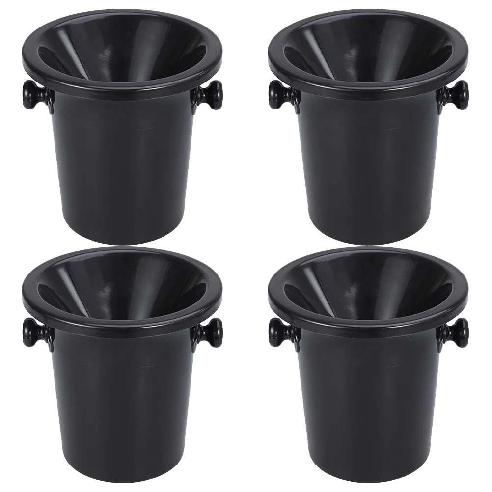 4Pcs Plastic Round Double Ears Ice Buckets Tasting Spittoons (Black)
4Pcs Plastic Round Double Ears Ice Buckets Tasting Spittoons (Black)