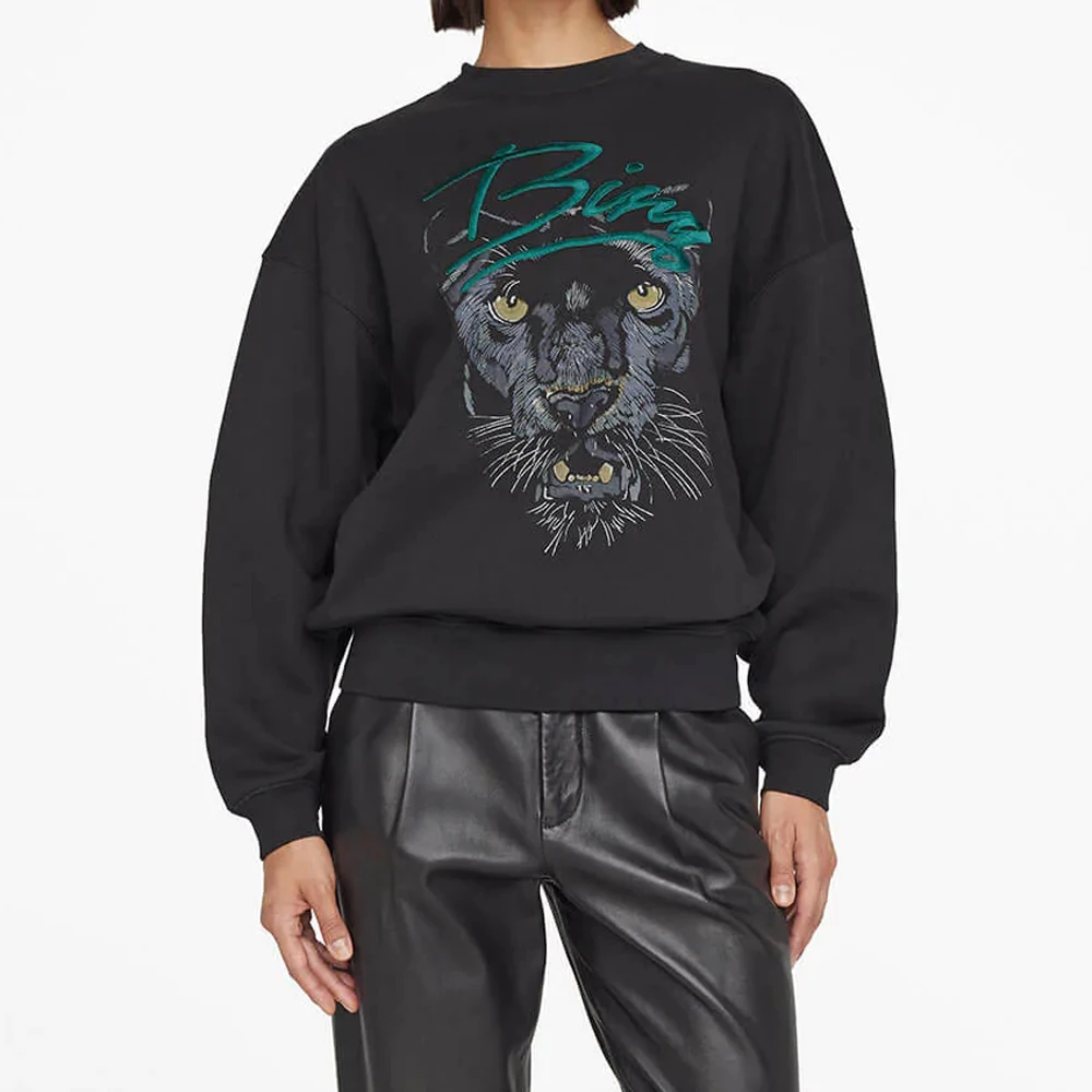 embroidered tiger print women cotton sweatshirt o-neck long sleeve fashion lady casual pullover tops
embroidered tiger print women cotton sweatshirt o-neck long sleeve fashion lady casual pullover tops
