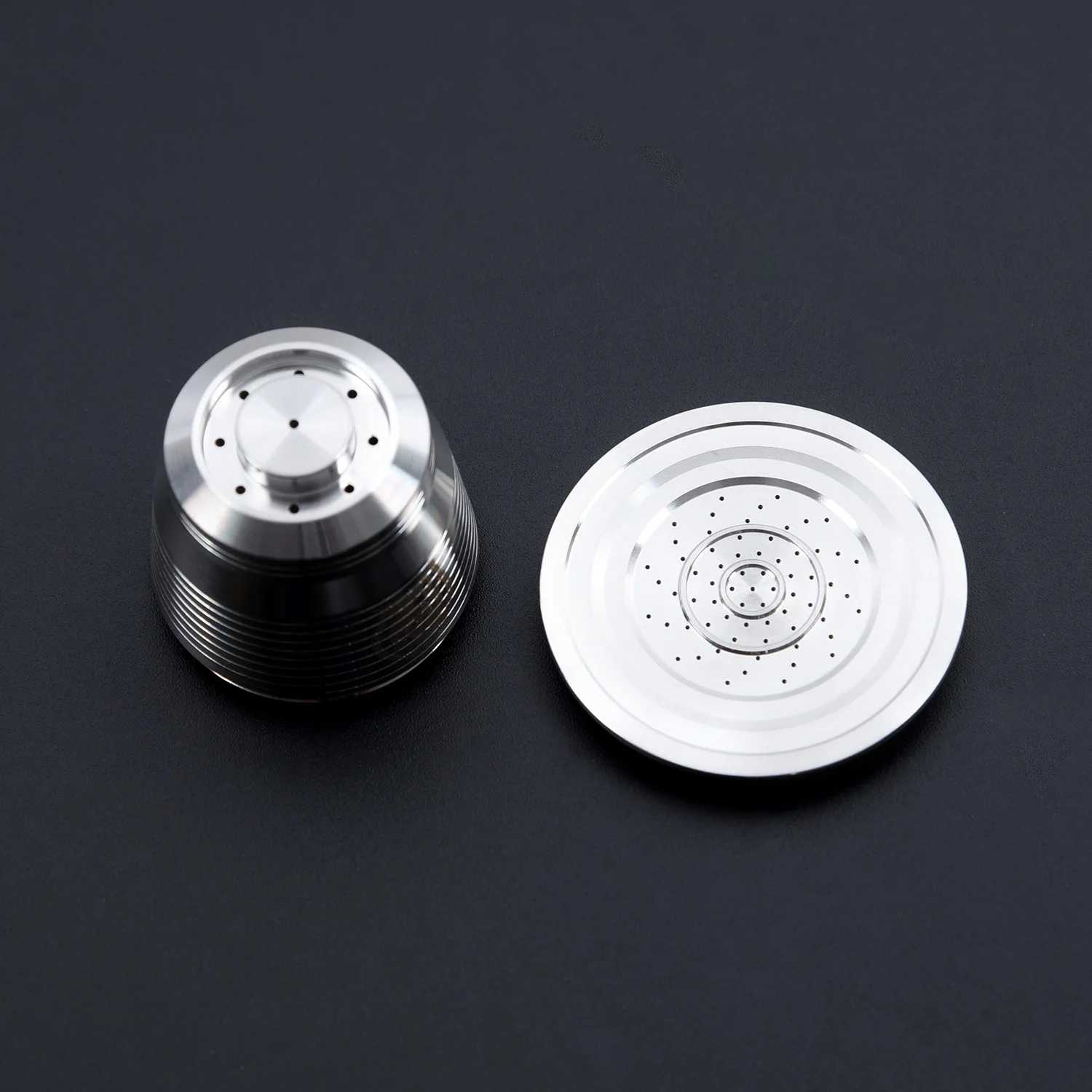Durable Non-toxic Machine Tool Stainless steel 36.7*26.9mm Coffee Capsule Silver Metal Refillable Reusable Pod
Durable Non-toxic Machine Tool Stainless steel 36.7*26.9mm Coffee Capsule Silver Metal Refillable Reusable Pod