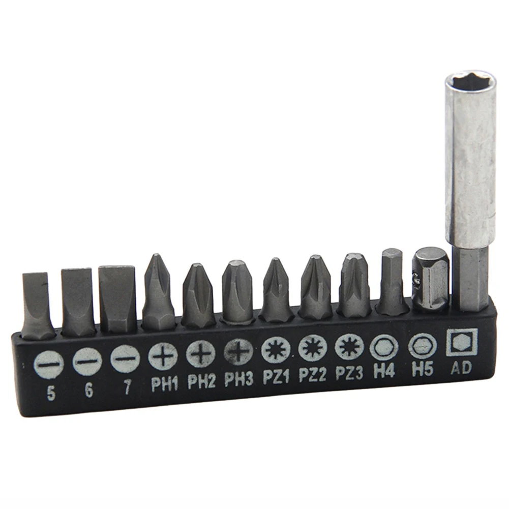 12Pcs 1/4Inch Screwdriver Bit With Rubber Strip Bits Extention Rod Adapter Cross Slotted Torx PH2 Hex Shank Drill Bit Hand Tool
12Pcs 1/4Inch Screwdriver Bit With Rubber Strip Bits Extention Rod Adapter Cross Slotted Torx PH2 Hex Shank Drill Bit Hand Tool
