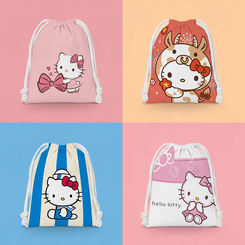 New Sanrio Hello Kitty Bundle Pocket Drawstring Cartoon Cloth Bag Student Storage Girls Cosmetic Bag Portable Wash Bag
New Sanrio Hello Kitty Bundle Pocket Drawstring Cartoon Cloth Bag Student Storage Girls Cosmetic Bag Portable Wash Bag