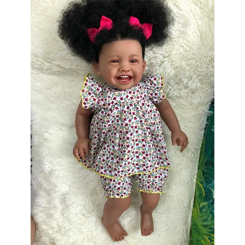 Lifelike Silicone Vinyl Girl Doll Baby Reborn 24 Inch 60 CM Realistic Smiling Babies Dolls With Lovely Clothes Kids Playmate
Lifelike Silicone Vinyl Girl Doll Baby Reborn 24 Inch 60 CM Realistic Smiling Babies Dolls With Lovely Clothes Kids Playmate
