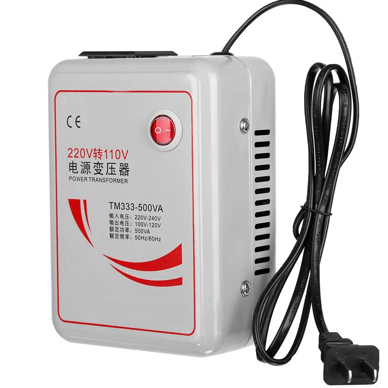 500W Voltage Converter AC 220V to 110V Inverter Charger Voltage Transformer Power Step Down Converter Adapter Pure Copper Coil
500W Voltage Converter AC 220V to 110V Inverter Charger Voltage Transformer Power Step Down Converter Adapter Pure Copper Coil