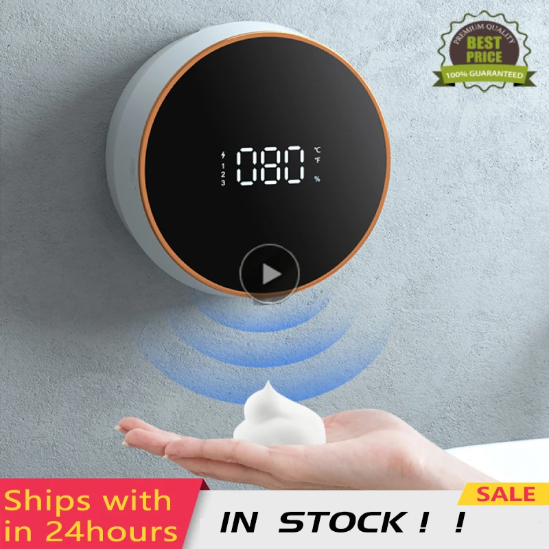 Wall Mounted Automatic Liquid Soap Dispenser LED Temperature Display USB Rechargeable Touchless Infrared Sensor Foam Machine
Wall Mounted Automatic Liquid Soap Dispenser LED Temperature Display USB Rechargeable Touchless Infrared Sensor Foam Machine
