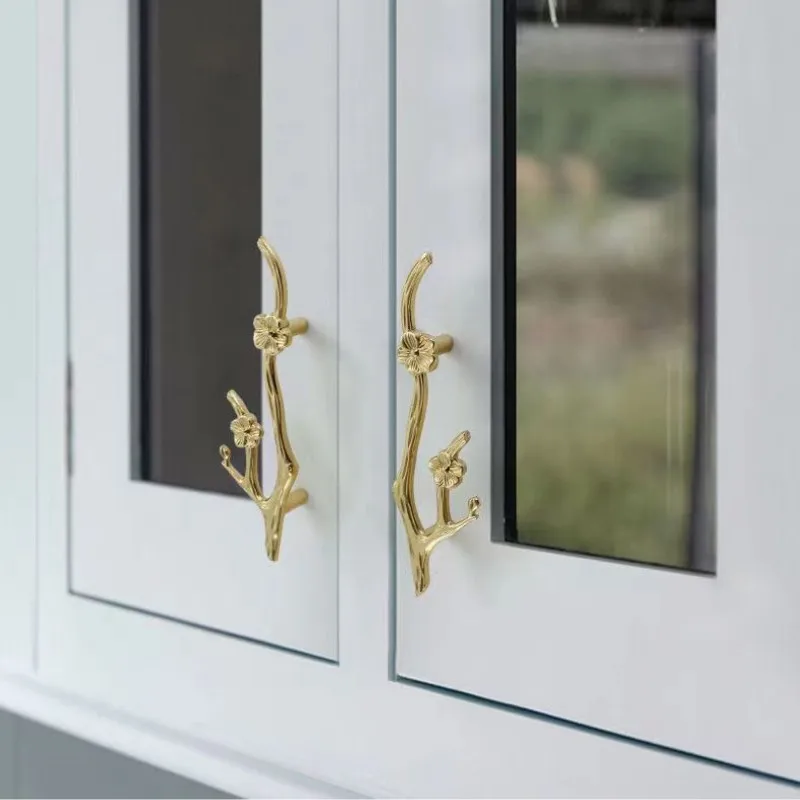 Brass Plum Branch Handle Decoration Cabinet Door Wardrobe Idyllic Luxury Handles For Cabinets And Drawers Furniture Hardware
Brass Plum Branch Handle Decoration Cabinet Door Wardrobe Idyllic Luxury Handles For Cabinets And Drawers Furniture Hardware