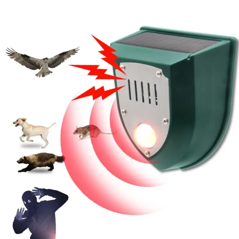 Solar Powered Animal Repeller Solar Ultrasonic Animal Repellent Deterrent Dog/Cat/Bird Repeller Frighten Animals Sonar Repellent
Solar Powered Animal Repeller Solar Ultrasonic Animal Repellent Deterrent Dog/Cat/Bird Repeller Frighten Animals Sonar Repellent