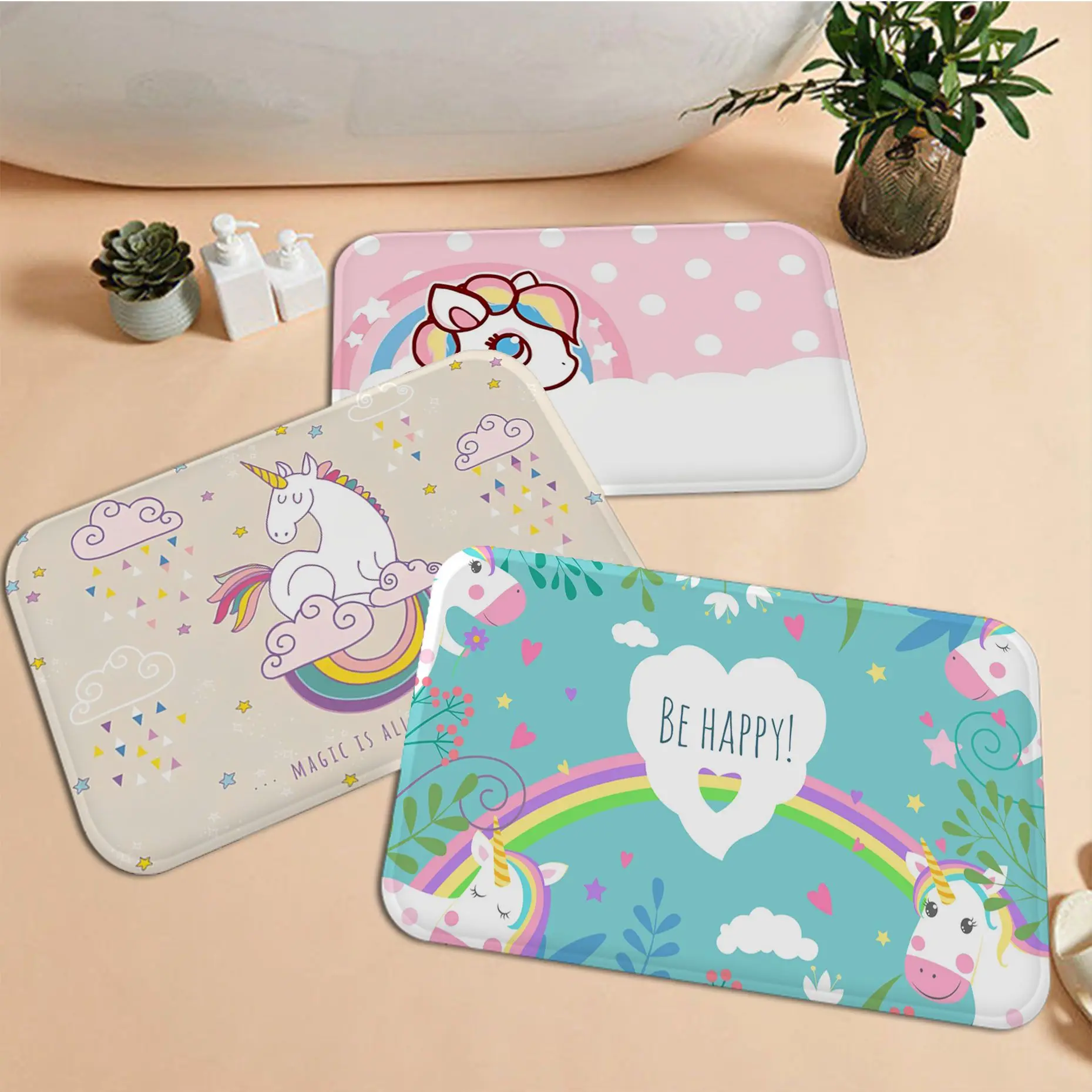 Unicorn Room Mats Kids Room Bedroom Decoration Balcony Anti-Slip Doormat Living Room Household Carpets
Unicorn Room Mats Kids Room Bedroom Decoration Balcony Anti-Slip Doormat Living Room Household Carpets