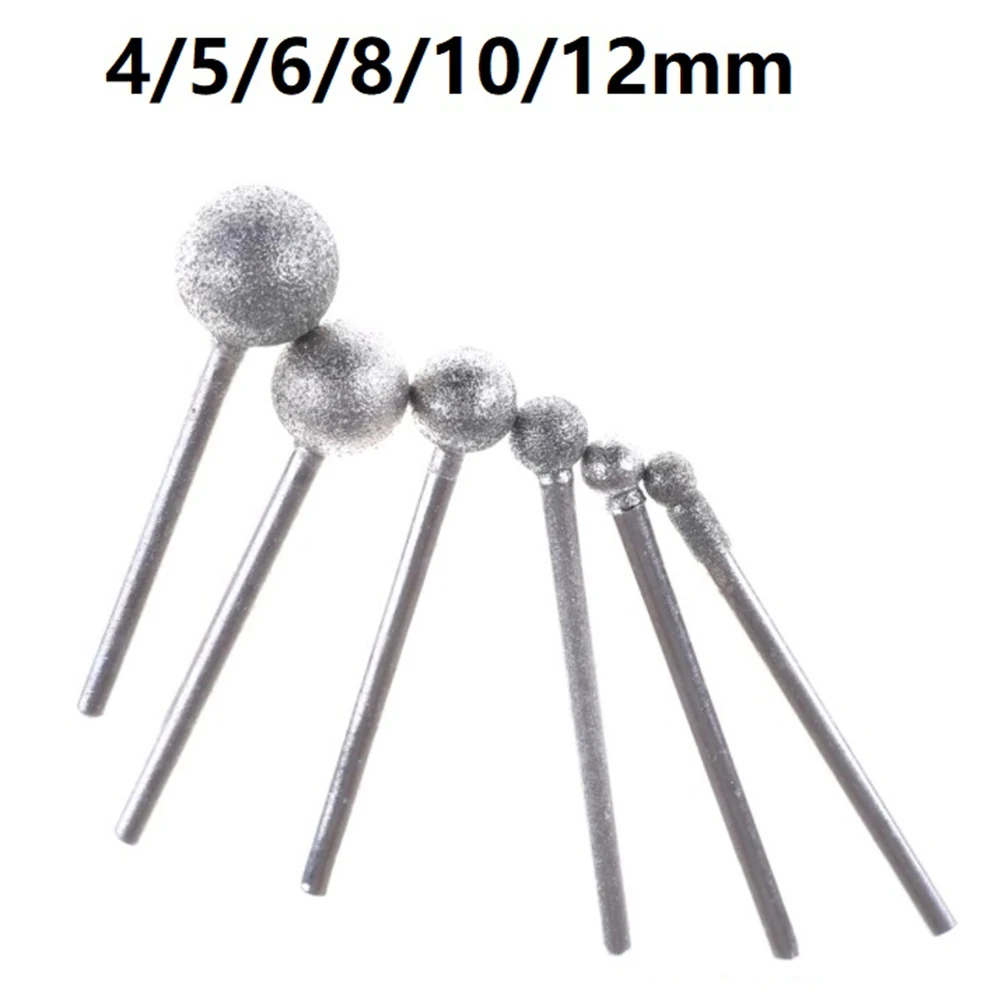 6PCS/Lot Diamond Round Ball Burr Drill Bit Set Grinding Wheel Diamond Tools For Carving Engraving Drilling 4-12mm Dremel Tools
6PCS/Lot Diamond Round Ball Burr Drill Bit Set Grinding Wheel Diamond Tools For Carving Engraving Drilling 4-12mm Dremel Tools