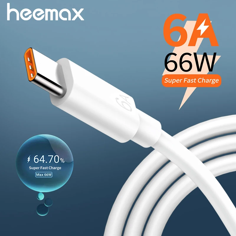 66W 6A Super Fast Charger Cable Type C Wire for Huawei Mate40 P40 Pro for Samsung Xiaomi Mi 11 Data USB-C Cable Charging Cord
66W 6A Super Fast Charger Cable Type C Wire for Huawei Mate40 P40 Pro for Samsung Xiaomi Mi 11 Data USB-C Cable Charging Cord