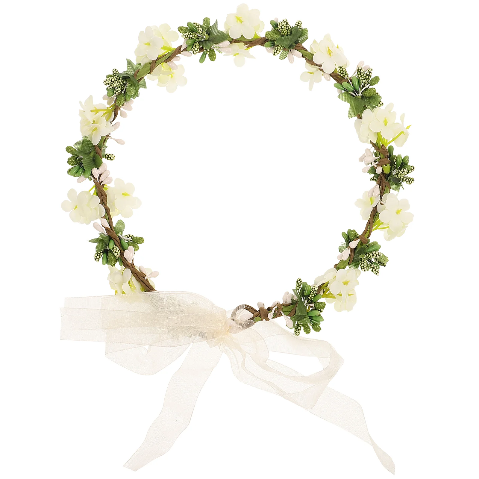 Wedding Floral Headdress Headband Head Wreath Women Flower Headband Bridesmaid Bridal Flowers Girls Hair Accessories (White)
Wedding Floral Headdress Headband Head Wreath Women Flower Headband Bridesmaid Bridal Flowers Girls Hair Accessories (White)
