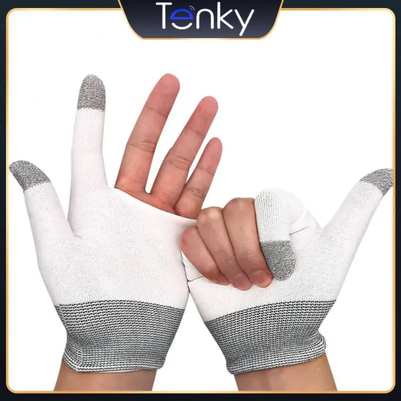 Lightweight Game Gloves Nano-silver Fiber Sweat-proof Finger Cover Sensitive Breathable Gaming Accessorie Portable Non-slip
Lightweight Game Gloves Nano-silver Fiber Sweat-proof Finger Cover Sensitive Breathable Gaming Accessorie Portable Non-slip