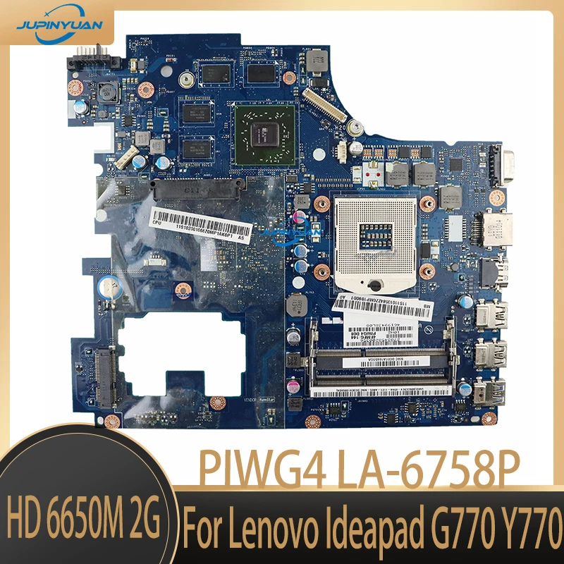 Новая материнская плата для ноутбука Lenovo Ideapad G770 Y770 PIWG4 LA-6758P REV: 1,0 материнская плата HD 6650M 2G Бесплатный ЦП
Новая материнская плата для ноутбука Lenovo Ideapad G770 Y770 PIWG4 LA-6758P REV: 1,0 материнская плата HD 6650M 2G Бесплатный ЦП