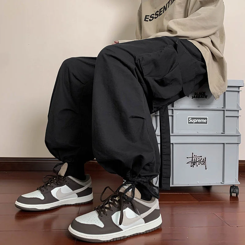 Privathinker Baggy Men's Cargo Pants Drawstring Fashion Hip Hop Streetwear Brand Male Trousers Drawstring Pockets Casual Pants
Privathinker Baggy Men's Cargo Pants Drawstring Fashion Hip Hop Streetwear Brand Male Trousers Drawstring Pockets Casual Pants