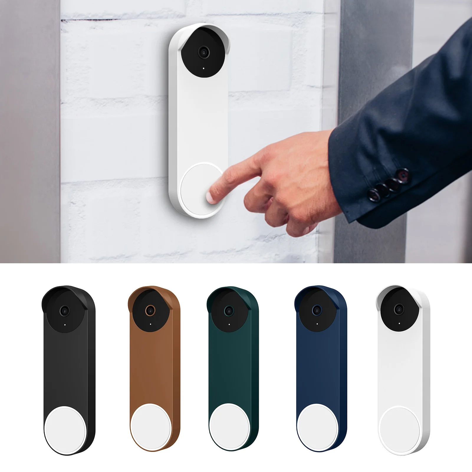 Silicone Protective Case For Video Doorbell Protect UV Weather Resistant Waterproof Silicone Cover For Google Nest Doorbell
Silicone Protective Case For Video Doorbell Protect UV Weather Resistant Waterproof Silicone Cover For Google Nest Doorbell